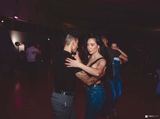 Couple de danseurs, avec micka en danseur,pendant le sbk tempsdanses festival 