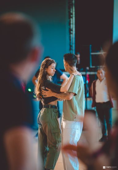 Laetitia Simon et Micka dansant lors du SBK Tempsdanses Festival, un événement de danse célèbre dans le Grand Est